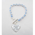 Enamel Heart Charm Bracelet